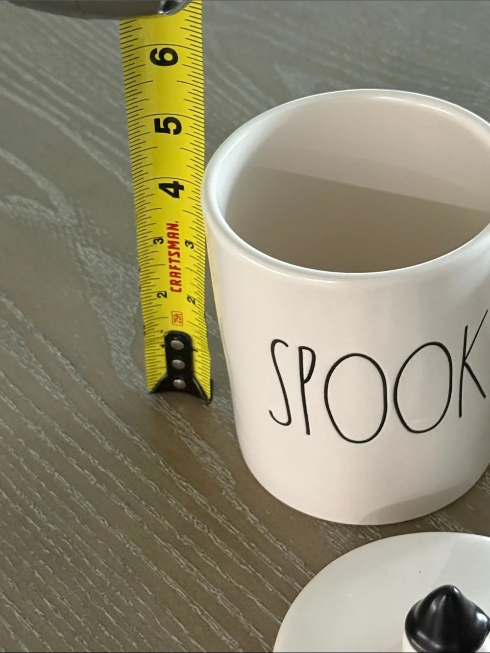 Spooky & Trick or Treat Ceramic Holiday Canisters - White